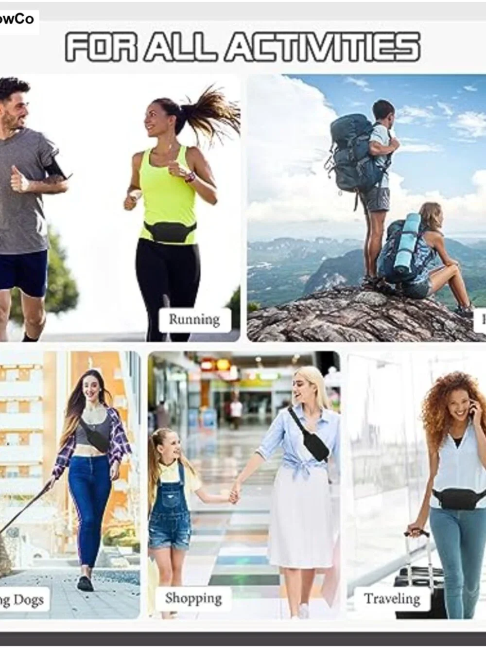 Fanny Pack Crossbody Belt Bag Running Waist Pack Nylon Mini Pouch
